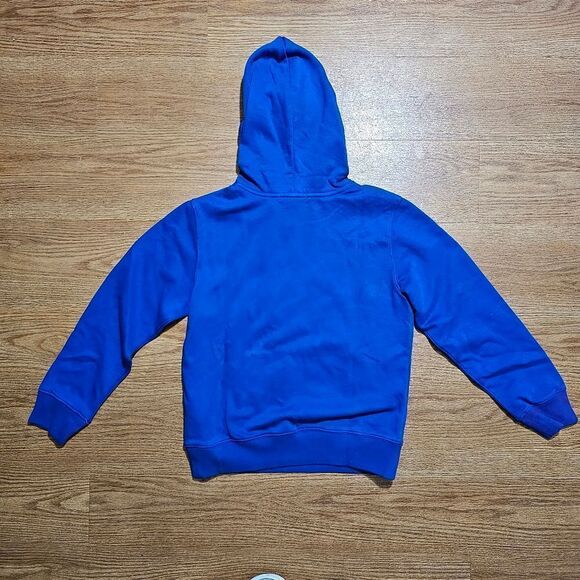 Polo Ralph Lauren Varsity Logo Hoodie Blue Orange Youth Medium M Cotton Blend LE - Picture 7 of 9